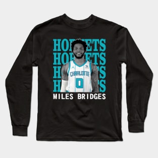 Charlotte Hornets Miles Bridges 0 Long Sleeve T-Shirt